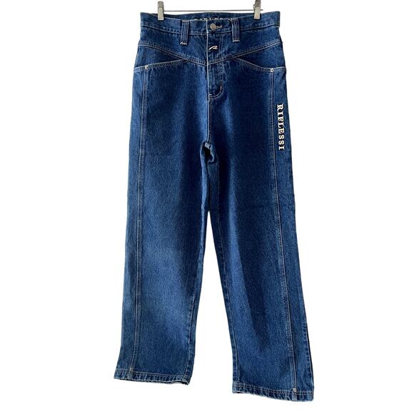 Riflessi Blue Jeans Unused Vintage New Old Stock 72 Raised Lettering Mens 32/33 - Picture 1 of 6